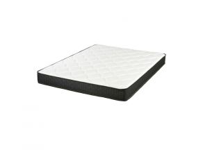 Santa Barbara 6 Inch Full Mattress in White and Charcoal