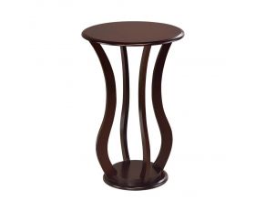 Elton Round Top Accent Table in Cherry