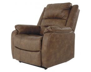 Ashley Furniture Yandel Power Lift Recliner in Saddle