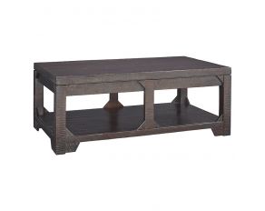 Ashley Furniture Rogness Lift Top Cocktail Table in Rustic Brown