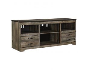 Ashley Furniture Trinell LG TV Stand with Fireplace Option in Brown