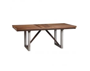 Spring Creek Dining Table With Extension Leaf in Natural Walnut
