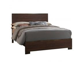 Edmonton California King Panel Bed in Rustic Tobacco