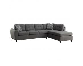 Stonenesse Tufted Sectional in Grey