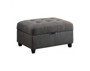 Stonenesse Tufted Storage Ottoman in Grey