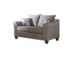 Salizar Flared Arm Loveseat in Grey