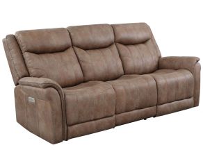 Morrison Dual Power Reclining Sofa in Camel