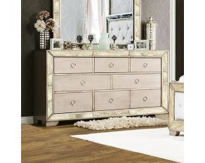 Furniture of America Loraine Dresser in Champagne Finish