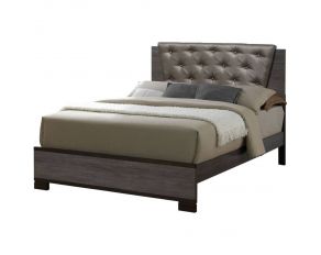 Furniture of America Manvel Queen Bed in Two-Tone Antique Gray Finish