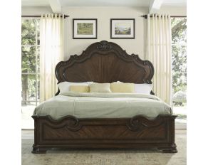 Royale King Bed in Brown Cherry