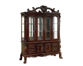 Furniture of America Medieve Hutch and Buffet, Cherry in Cherry Finish