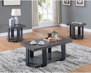 Randy 3 Piece Cocktail Table Set in Grey