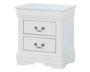 Louis Philip Nightstand in White