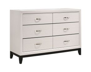 Akerson 6 Drawer Dresser in Chalk