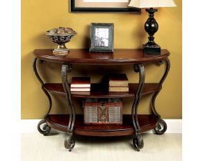 Furniture of America May Sofa Table in Brown Cherry Finish