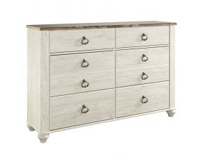 Ashley Furniture Willowton Dresser in Two-tone