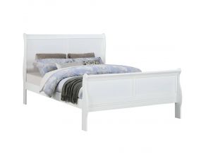 Louis Philip Full Bed in White