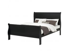 Louis Philip Queen Bed in Black