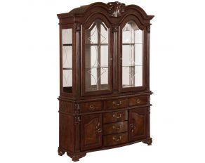 Neo Renaissance Buffet with Hutch in Dark Brown