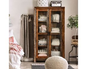 Galanthus Bookcase in Weathered Natural Tone