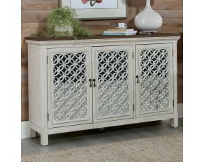 Westridge 3 Door Accent Cabinet in Wire Brushed Gray