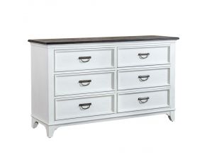 Allyson Park Dresser in Wirebrushed White