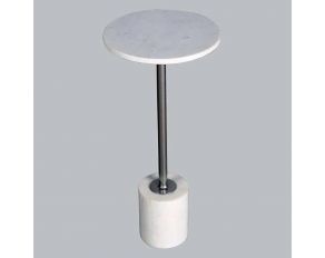 Crossings Monaco Accent Table in Iron and Marble