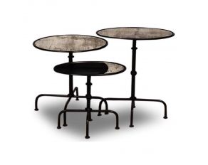 Crossings The Underground Accent Table of 3 in Iron and Mirror