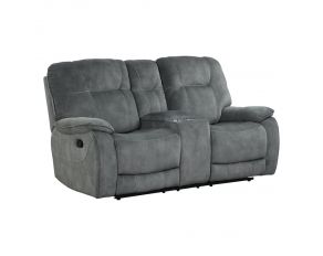 Cooper Manual Console Loveseat in Shadow Grey