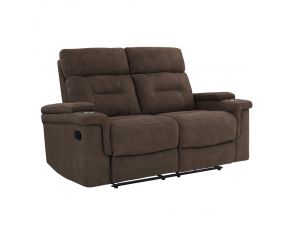 Diesel Manual Loveseat in Cobra Brown