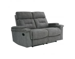 Diesel Manual Loveseat in Cobra Grey