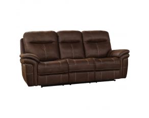 Mason Power Sofa in Dark Kahlua