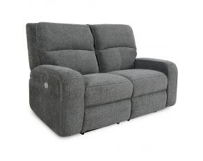 Polaris Power Loveseat in Bizmark Grey