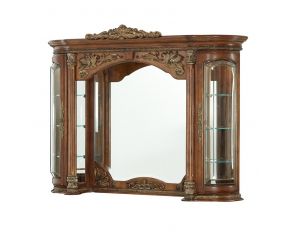 AICO Villa Valencia Dresser Mirror in Classic Chestnut