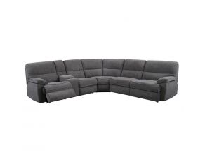 Aurora 3 Piece Power Reclining Sectional in Grey