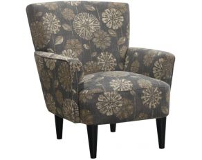 Flower Power Accent Chair in Grey Multi