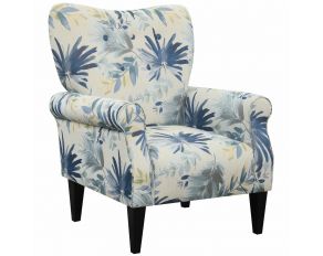 Lydia Accent Chair in Blue Multi