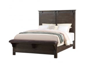 Newton Queen Bed in Deep Cocoa Brown