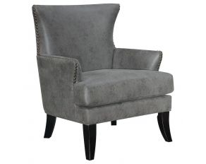 Nola Accent Chair in Dark Grey
