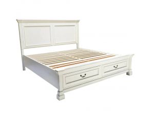 Stoney Creek Storage King Bed in Antique White
