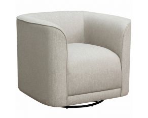 Whirlaway Swivel Accent Chair in Beige