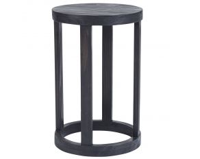 Brie Chairside Table in Dark Gray