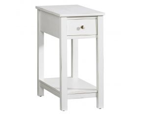 Chairsides III Chairside Table in White