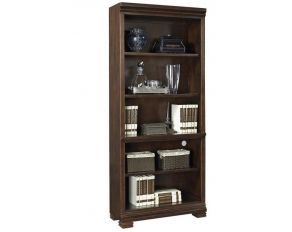 Aspen Home Weston Open Bookcase in Brown