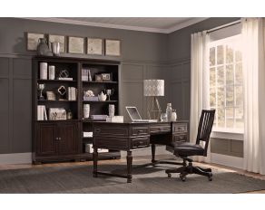 Aspen Home Weston 60" Half-Ped Desk in Brown