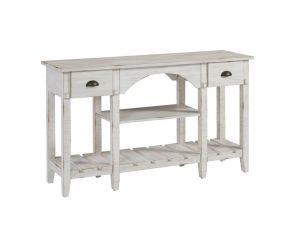 Mercantile Sofa Console Table in Milk