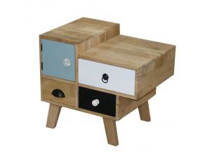 Outbound Nightstand in Natural and Multicolor