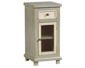 Stella Small Chairside Chest in Gray