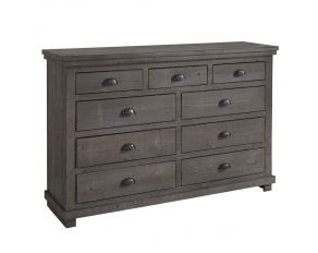 Willow Drawer Dresser in Distressed Dark Gray