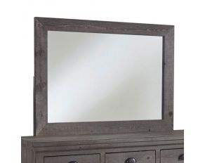Willow Mirror in Distressed Dark Gray